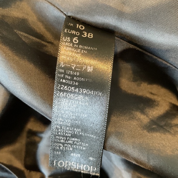 Topshop open front Mollie blazer size 6 - Picture 5 of 5